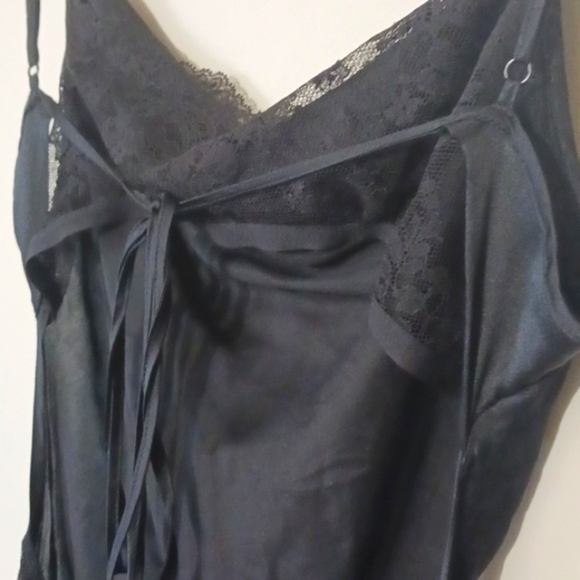 Victoria's Secret Silk Maxi Dress / Slip Black, Size L - Picture 5 of 11